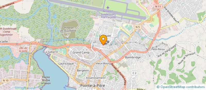 localisation de l'entreprise MADAME MARILA BASILEU à LES ABYMES