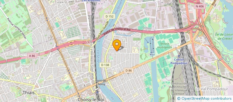 localisation de l'entreprise MADAME MARILEYNE CIMETIERE  CHOISY-LE-ROI