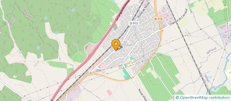 localisation de l'entreprise MADAME MARILINE MARTIN  MILHAUD