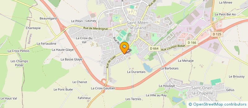 localisation de l'entreprise MADAME MARILINE ROBERT  SAINT-MEEN-LE-GRAND