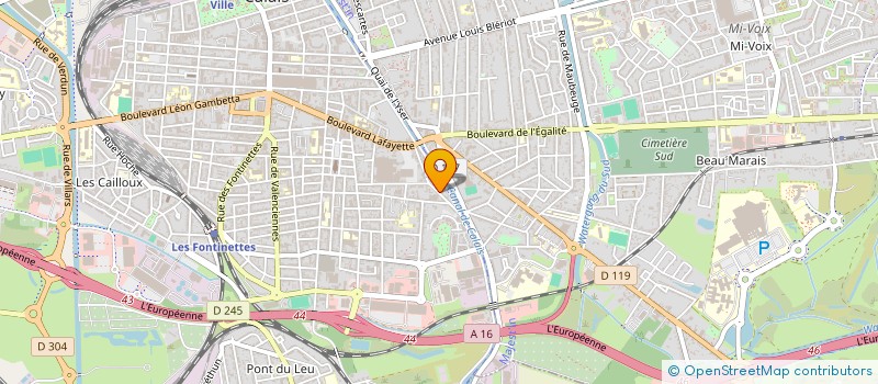 localisation de l'entreprise MADAME MARILLON DECHERF  CALAIS