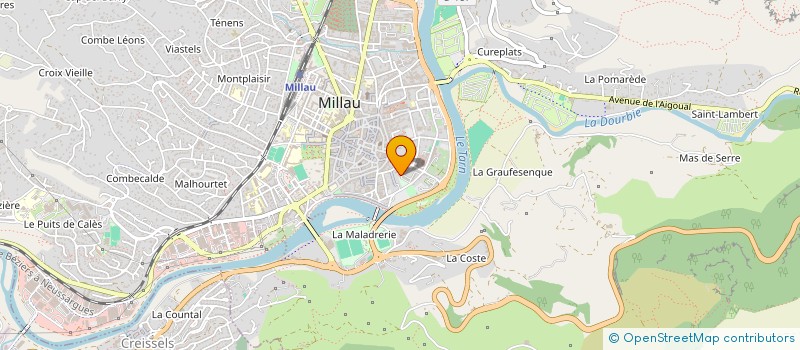 localisation de l'entreprise MADAME MARILOU BRAS  MILLAU