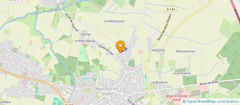 localisation de l'entreprise MADAME MARILOU CUPIF à BRISSAC LOIRE AUBANCE
