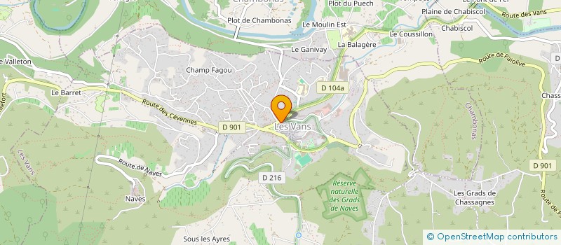 localisation de l'entreprise MADAME MARILOU DAUTRICHE  LES VANS