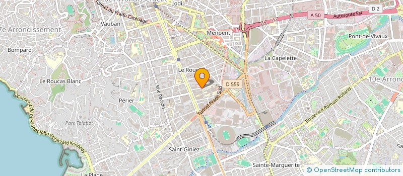 localisation de l'entreprise MADAME MARILOU DONATI à MARSEILLE