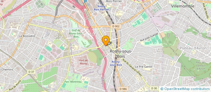 localisation de l'entreprise MADAME MARILOU GATTINO à ROSNY-SOUS-BOIS
