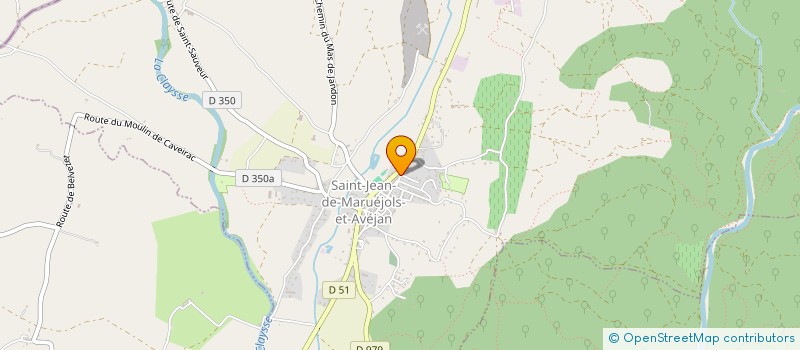 localisation de l'entreprise MADAME MARILOU GUILLERMONT CANALE  SAINT-JEAN-DE-MARUEJOLS-ET-AVEJAN