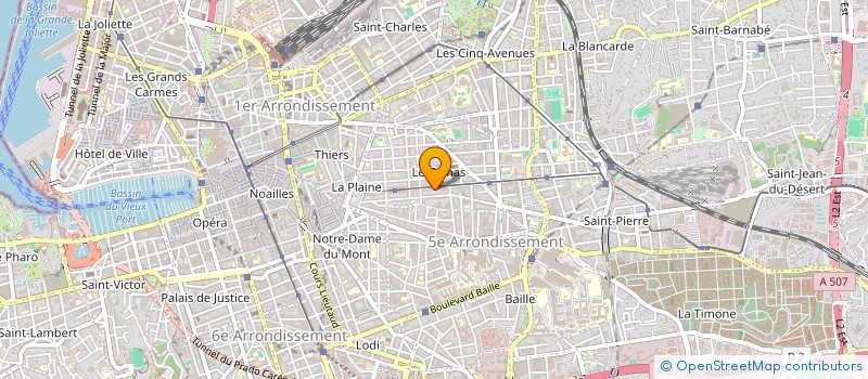 localisation de l'entreprise MADAME MARILOU JOURDAN à MARSEILLE