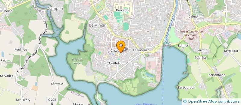 localisation de l'entreprise MADAME MARILOU PELMONT à VANNES
