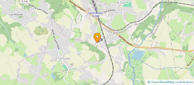 localisation de l'entreprise MADAME MARILUCE MOLLIER  SAINT-ANDRE-LE-GAZ