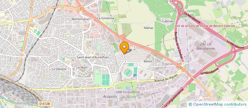 localisation de l'entreprise MADAME MARILY SUBRA  BEZIERS