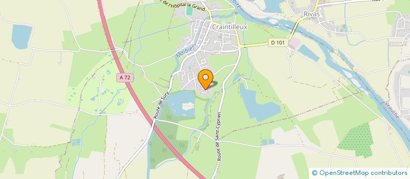 localisation de l'entreprise MADAME MARILYN BEGONIN  CRAINTILLEUX