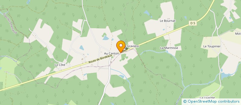 localisation de l'entreprise MADAME MARILYN BERVOET  SAINT AULAYE-PUYMANGOU