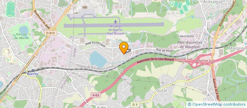 localisation de l'entreprise MADAME MARILYN BESSON  ANGLET