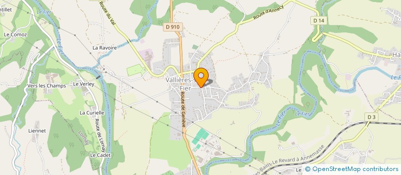 localisation de l'entreprise MADAME MARILYN BLANC  VALLIERES-SUR-FIER