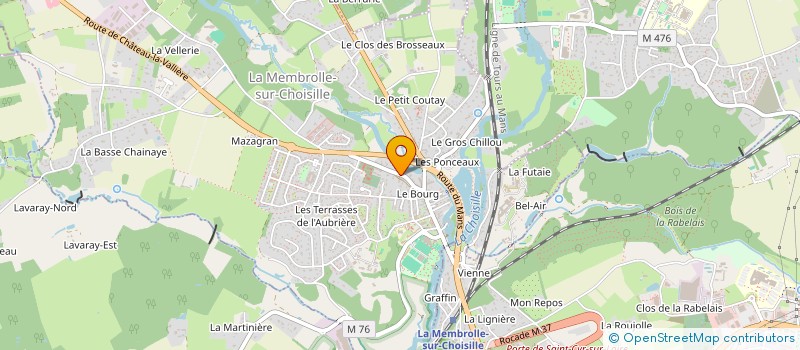 localisation de l'entreprise MADAME MARILYN BORNARD  LA MEMBROLLE-SUR-CHOISILLE