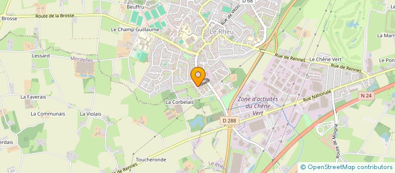 localisation de l'entreprise MADAME MARILYN BOURDEAU à LE RHEU