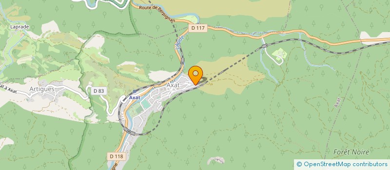 localisation de l'entreprise MADAME MARILYN BUENO  AXAT