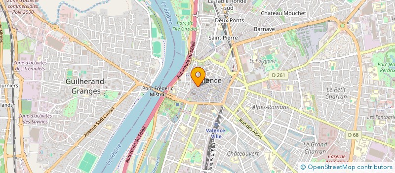 localisation de l'entreprise MADAME MARILYN CALZA  VALENCE