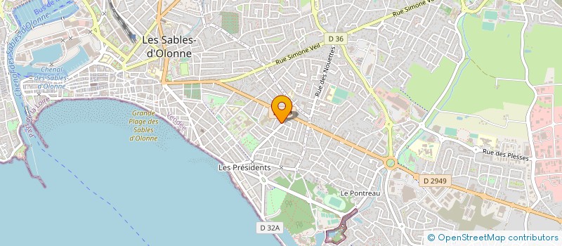 localisation de l'entreprise MADAME MARILYN CAULIER à LES SABLES D'OLONNE