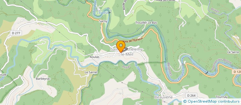 localisation de l'entreprise MADAME MARILYN CHAUVEL  SAINT-BARTHELEMY-LE-MEIL