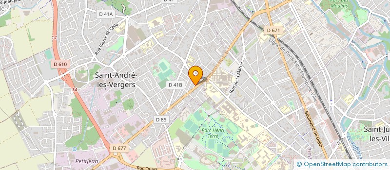 localisation de l'entreprise MADAME MARILYN DELAGE  SAINT-ANDRE-LES-VERGERS