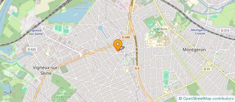 localisation de l'entreprise MADAME MARILYN DELAROUE  VIGNEUX-SUR-SEINE