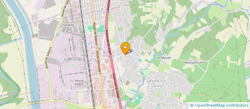 localisation de l'entreprise MADAME MARILYN DOMINGUES  SALAISE-SUR-SANNE