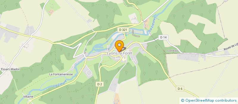 localisation de l'entreprise MADAME MARILYN DUPUIS  LYONS-LA-FORET