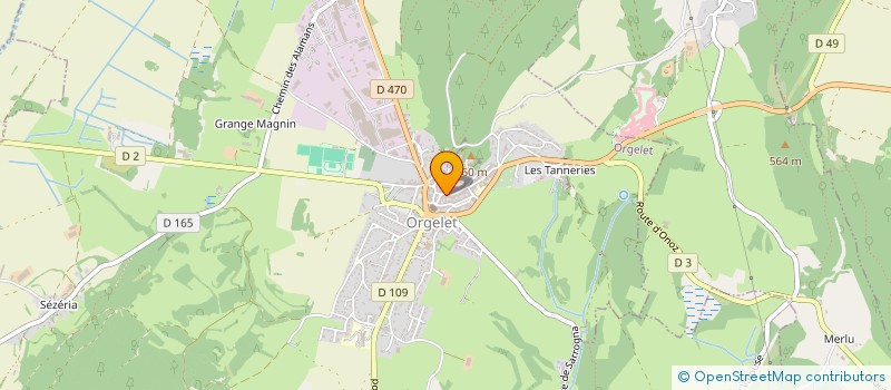 localisation de l'entreprise MADAME MARILYN EVRARD  ORGELET