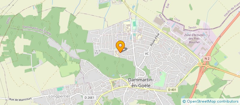 localisation de l'entreprise MADAME MARILYN GAUDAIRE  DAMMARTIN-EN-GOELE