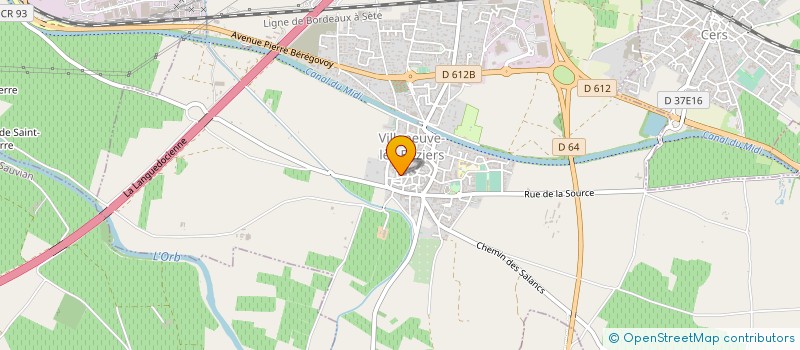 localisation de l'entreprise MADAME MARILYN HELLEU à VILLENEUVE-LES-BEZIERS