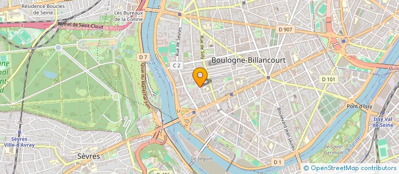 localisation de l'entreprise MADAME MARILYN HERAUD à BOULOGNE-BILLANCOURT