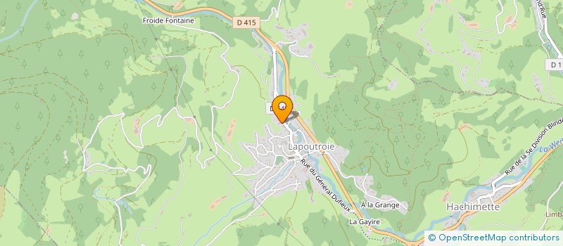 localisation de l'entreprise MADAME MARILYN ISSELE  LAPOUTROIE