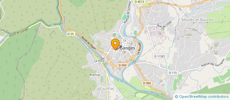 localisation de l'entreprise MADAME MARILYN MARTEL  GANGES