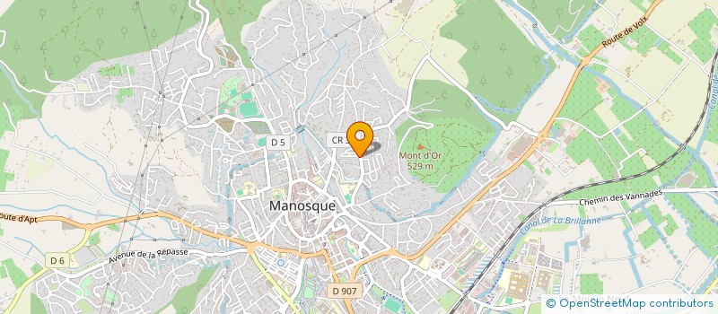 localisation de l'entreprise MADAME MARILYN PINVIDIC à MANOSQUE