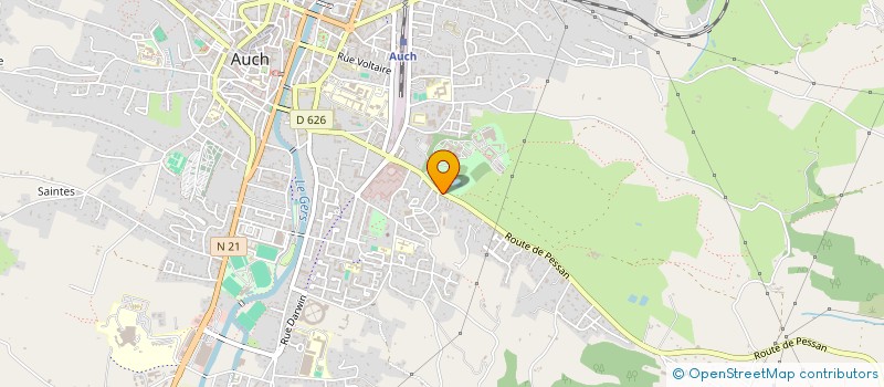 localisation de l'entreprise MADAME MARILYN TEYSSIER  AUCH