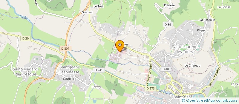 localisation de l'entreprise MADAME MARILYN THOMAS  SAINT-LAURENT-LES-TOURS