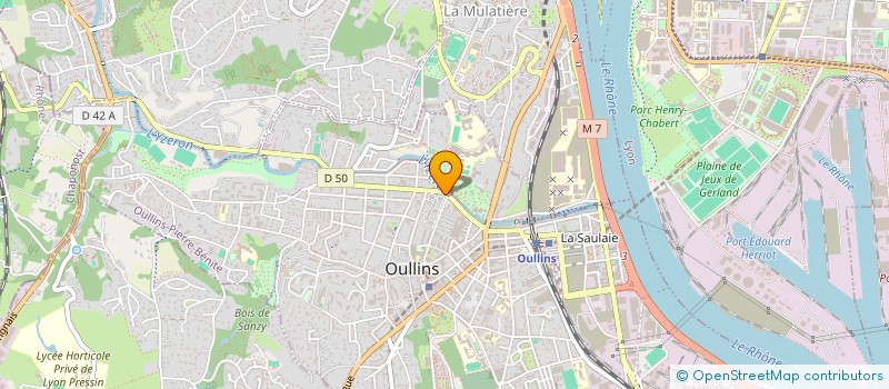 localisation de l'entreprise MADAME MARILYNE BADOR à OULLINS-PIERRE-BENITE
