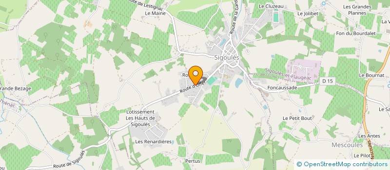 localisation de l'entreprise MADAME MARILYNE BAZZARO à SIGOULES-ET-FLAUGEAC