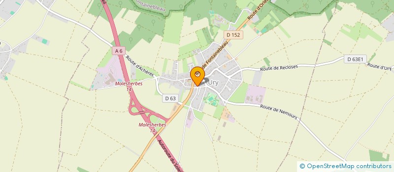 localisation de l'entreprise MADAME MARILYNE CALMELS  URY