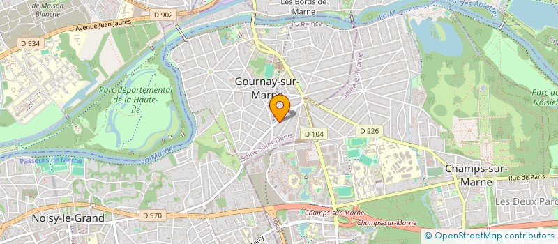 localisation de l'entreprise MADAME MARILYNE CECCATO à GOURNAY-SUR-MARNE