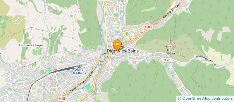 localisation de l'entreprise MADAME MARILYNE CHAIX à DIGNE-LES-BAINS