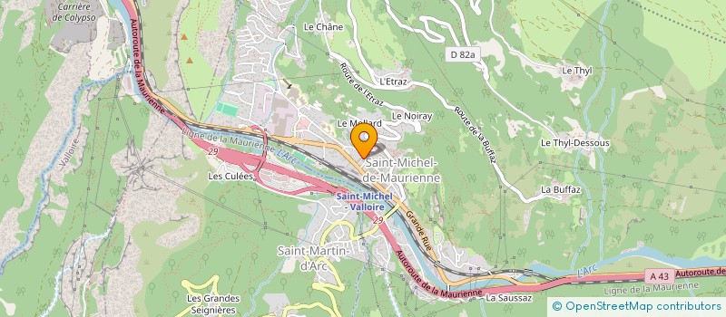 localisation de l'entreprise MADAME MARILYNE COLLET  SAINT-MICHEL-DE-MAURIENNE
