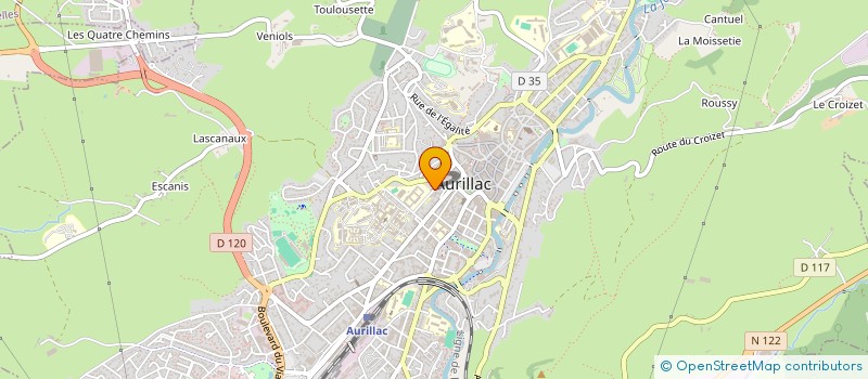localisation de l'entreprise MADAME MARILYNE COULON à AURILLAC