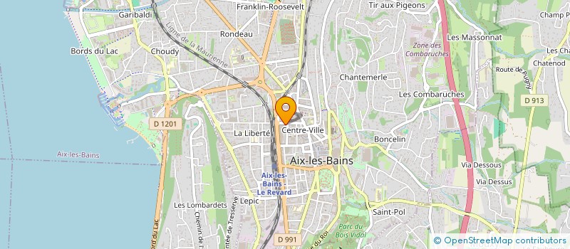 localisation de l'entreprise MADAME MARILYNE CULLATI  AIX-LES-BAINS