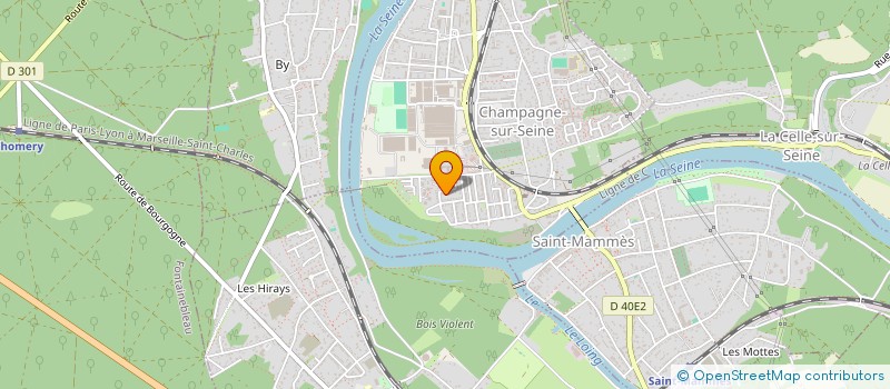 localisation de l'entreprise MADAME MARILYNE CUREAUDEAU  CHAMPAGNE-SUR-SEINE