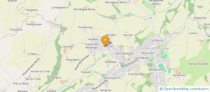 localisation de l'entreprise MADAME MARILYNE DELARUE  LOCMARIA-PLOUZANE