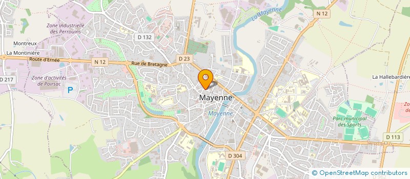 localisation de l'entreprise MADAME MARILYNE DIVEU  MAYENNE