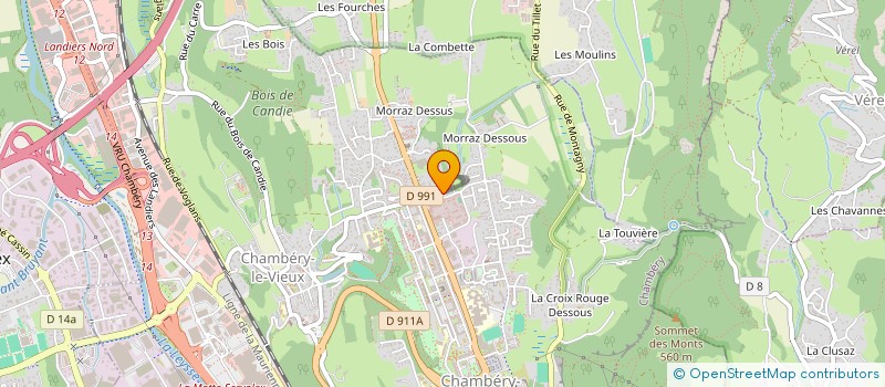 localisation de l'entreprise MADAME MARILYNE DO AMARAL GOMES à CHAMBERY